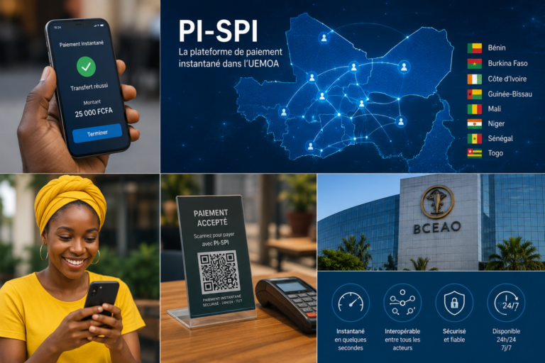 Client effectuant un paiement instantané sécurisé par mobile auprès d’une commerçante